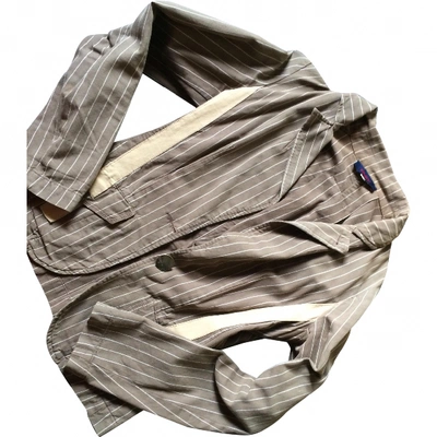 Pre-owned Kenzo Suit Jacket In Khaki