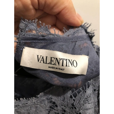Pre-owned Valentino Mini Skirt In Blue
