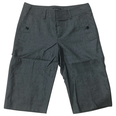 Pre-owned Burberry Grey Cotton Shorts