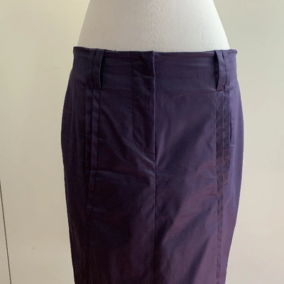 Pre-owned Ferragamo Mid-length Skirt In Purple