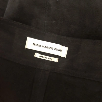 Pre-owned Isabel Marant Étoile Black Suede Skirt