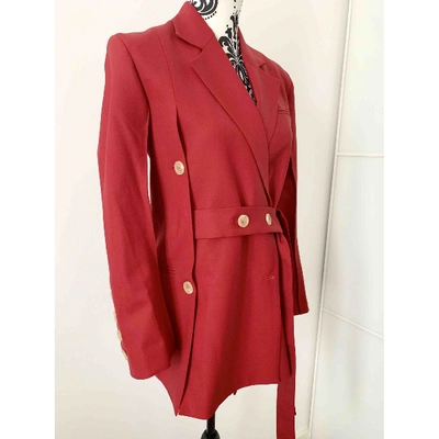 Pre-owned Eudon Choi Red Wool Jacket