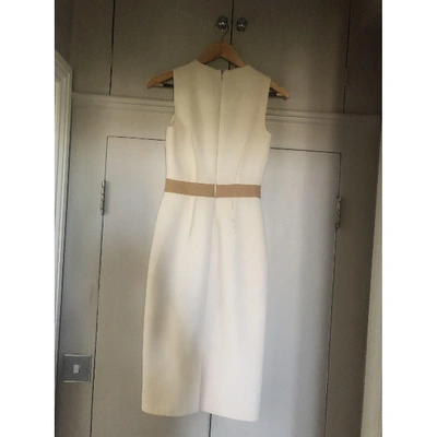 Pre-owned Michael Kors Ecru Wool Dress