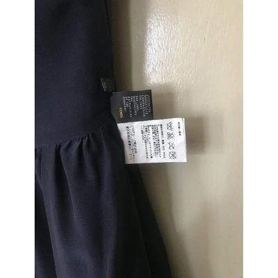 Pre-owned Fendi Leather Dress In Black