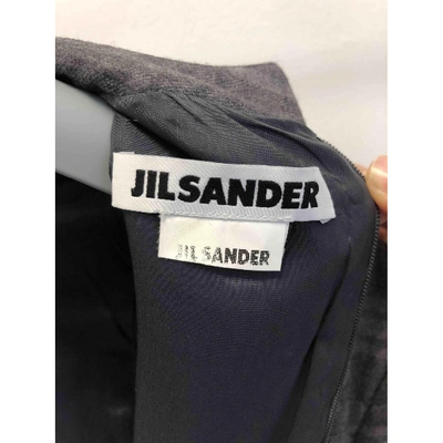 Pre-owned Jil Sander Wool Dress In Anthracite