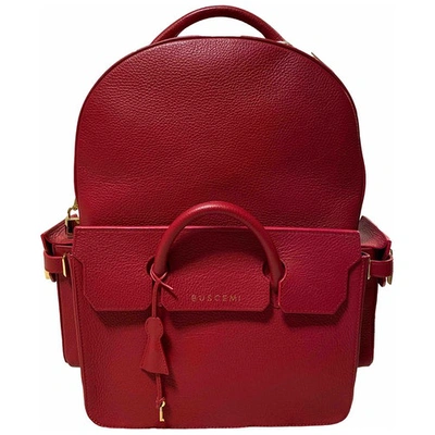 Pre-owned Buscemi Red Leather Backpack