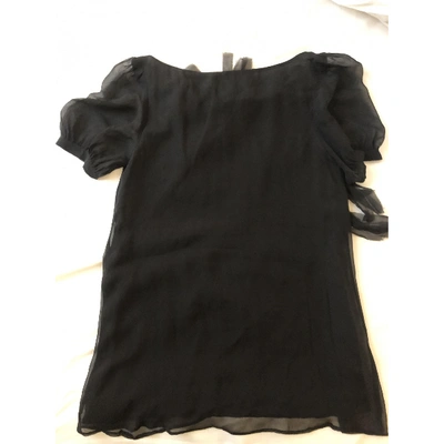 Pre-owned Patrizia Pepe Black Polyester Top