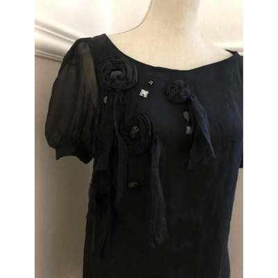 Pre-owned Patrizia Pepe Black Polyester Top