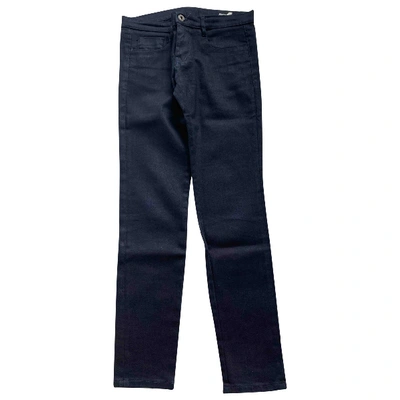 Pre-owned Miu Miu Slim Jeans In Blue