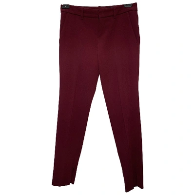Pre-owned Gucci Carot Pants In Purple