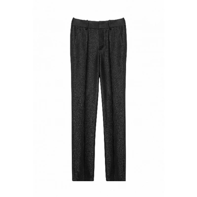 Pre-owned Zadig & Voltaire Black Viscose Trousers