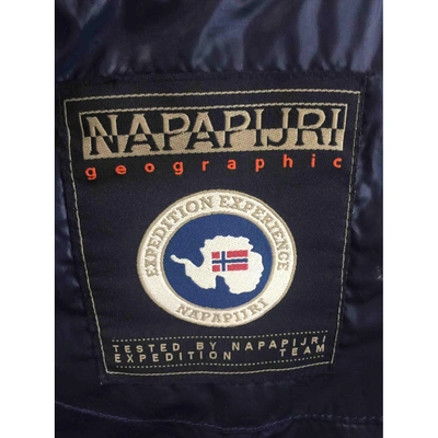 Pre-owned Napapijri Puffer In Blue