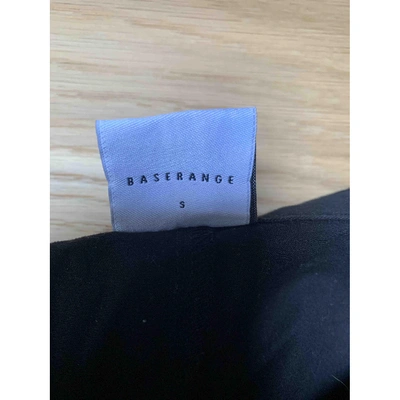 Pre-owned Baserange Black Cotton Trousers