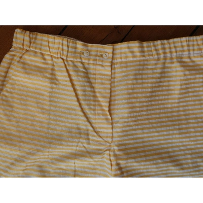 Pre-owned Balenciaga Yellow Cotton Shorts
