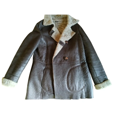 Pre-owned Pablo Brown Leather Coat