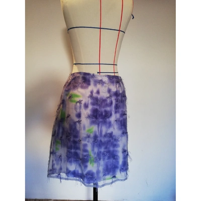 Pre-owned Versus Skirt In Purple