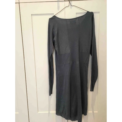 Pre-owned Zadig & Voltaire Cashmere Mid-length Dress In Blue