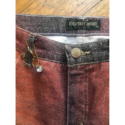 Pre-owned Roberto Cavalli Straight Pants In Other