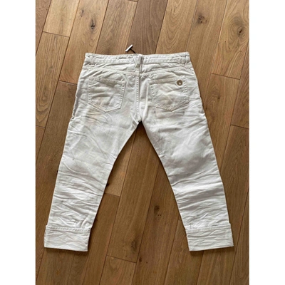Pre-owned Pierre Balmain White Denim - Jeans Jeans