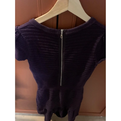 Pre-owned Sandro Purple Cotton Dresses