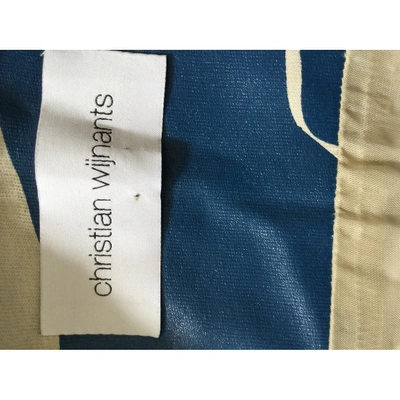 Pre-owned Christian Wijnants Mini Skirt In Blue