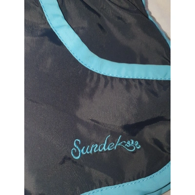 Pre-owned Sundek Swimwear In Black