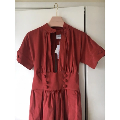 Pre-owned Rosie Assoulin Maxi Dress In Red