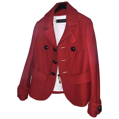 Pre-owned Dsquared2 Red Wool Coat