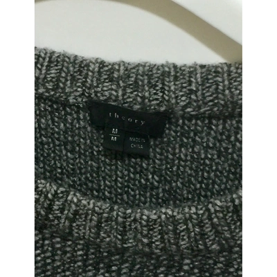 Pre-owned Theory Wool Jumper In Grey