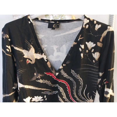 Pre-owned Just Cavalli Gold Cotton Top