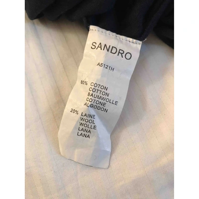 Pre-owned Sandro Jumper In Navy