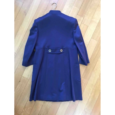 Pre-owned Daniele Alessandrini Coat In Blue