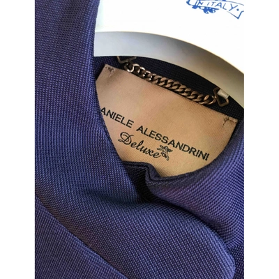 Pre-owned Daniele Alessandrini Coat In Blue