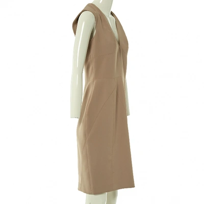 Pre-owned Elie Saab Mid-length Dress In Beige