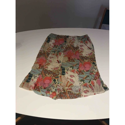 Pre-owned Pinko Silk Mid-length Skirt In Other
