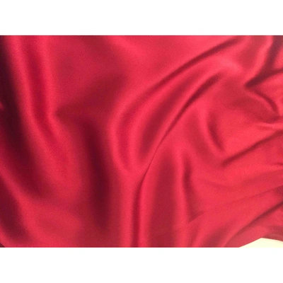 Pre-owned Steffen Schraut Silk Mid-length Dress In Red