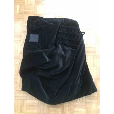 Pre-owned Bernhard Willhelm Velvet Mid-length Skirt In Black