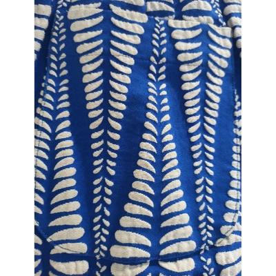 Pre-owned Tara Jarmon Blue Cotton Skirt