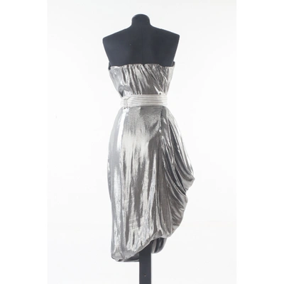 Pre-owned Vivienne Westwood Silver Silk Dress