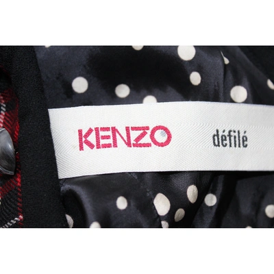 KENZO Pre-owned Wool Maxi Dress In Red