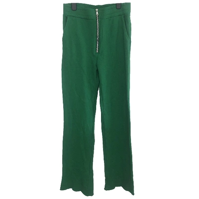 Pre-owned Cotton Citizen Green Cotton Trousers