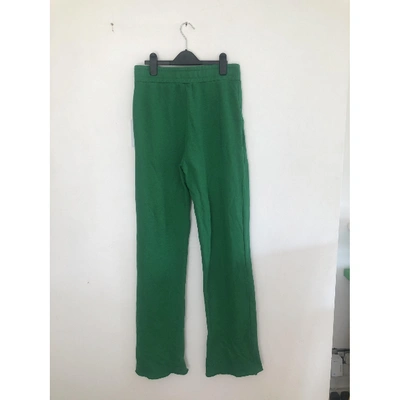 Pre-owned Cotton Citizen Green Cotton Trousers