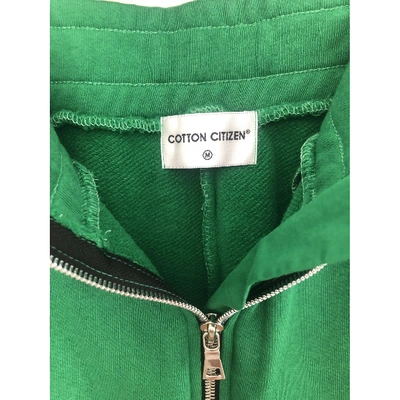 Pre-owned Cotton Citizen Green Cotton Trousers