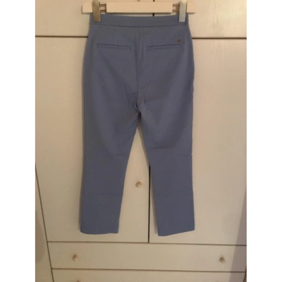 Pre-owned Tommy Hilfiger Blue Cotton Trousers