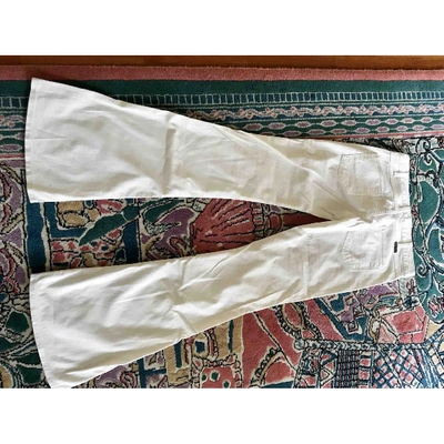 Pre-owned Wrangler White Cotton Jeans