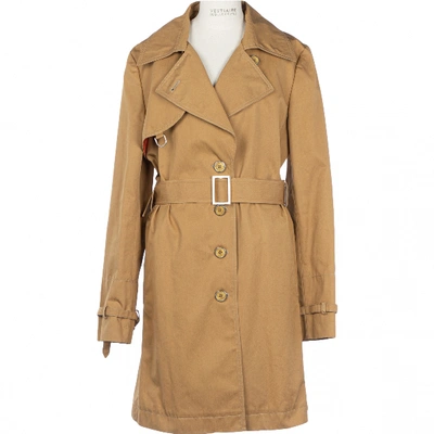 Pre-owned Tod's Camel Cotton Trench Coat