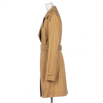 Pre-owned Tod's Camel Cotton Trench Coat