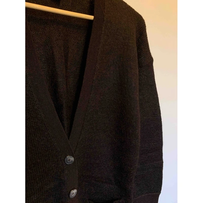 Pre-owned Club Monaco Wool Cardi Coat In Brown