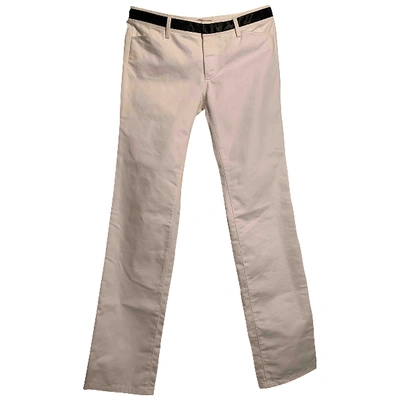 Pre-owned Balenciaga Slim Jeans In White