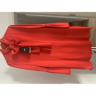 Pre-owned Fendi Mini Dress In Red